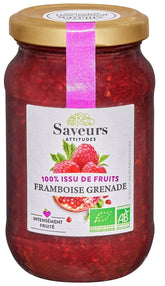 Vadelmamousse granaattiomenalla BIO 310 g - SAVEURS ET FRUITS